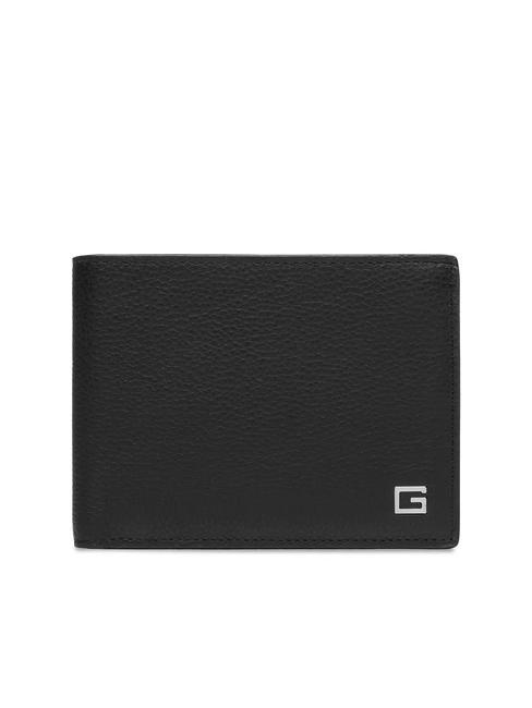 GUESS NEW ZURIGO Porte-monnaie en cuir NOIR - Portefeuilles Homme