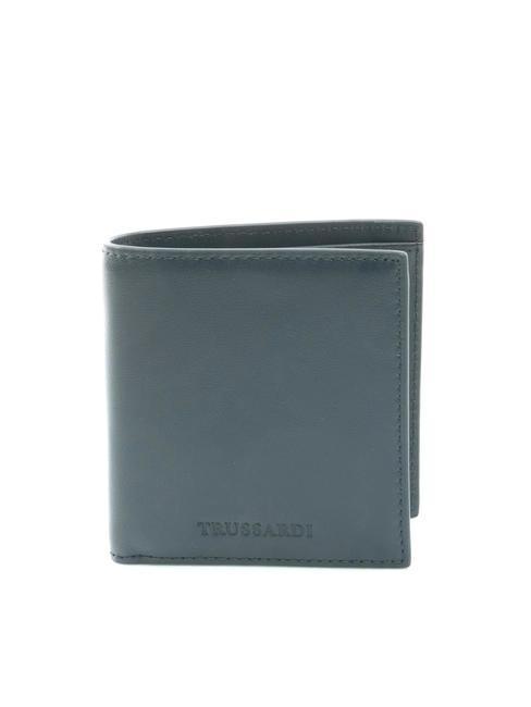 TRUSSARDI PARSEC Petit portefeuille en cuir minuit - Portefeuilles Homme