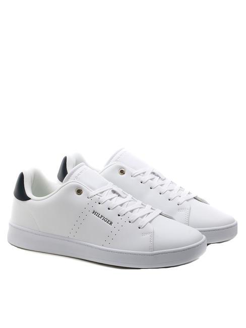 TOMMY HILFIGER COURT CUP Baskets en cuir blanc - Chaussures Homme