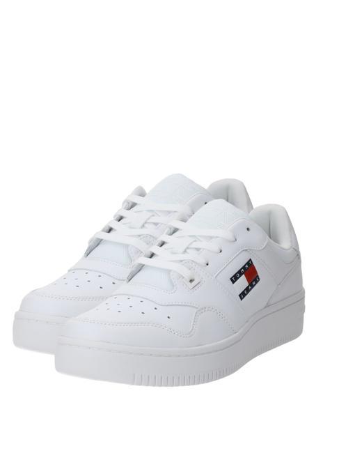 TOMMY HILFIGER TOMMY JEANS Retro Basket  blanc - Chaussures Homme