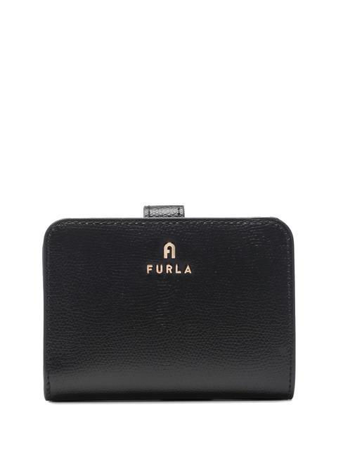 FURLA CAMELIA COMPACT Petit portefeuille en cuir Noir - Portefeuilles Femme