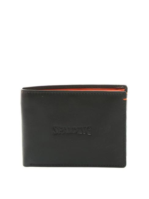 SPALDING NEW YORK COLOR WALLET  Petit portefeuille en cuir marron/orange - Portefeuilles Homme