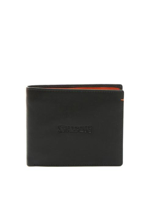 SPALDING NEW YORK COLOR WALLET Porte-feuille en cuire marron/orange - Portefeuilles Homme