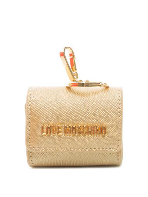 LOVE MOSCHINO LAMINATED Porte-clés / Étui à monnaie platine - Portefeuilles Femme