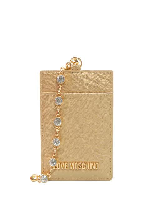 LOVE MOSCHINO LAMINATED  Porte-badge sur l'épaule platine - Portefeuilles Femme