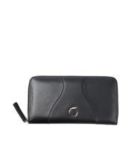 TRUSSARDI YUMA Grand portefeuille zipp&eacute; autour NOIR - Portefeuilles Femme - 1