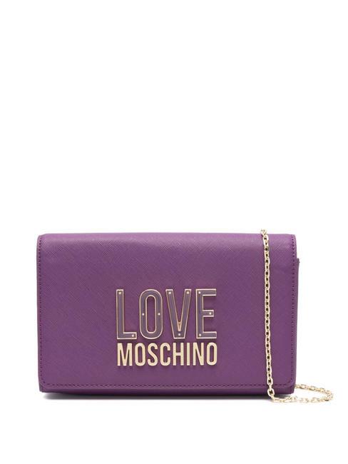 LOVE MOSCHINO SMART DAILY Mini sac à bandoulière violet imprimé - Sacs pour Femme