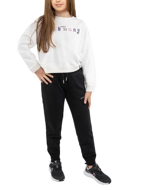 JOHN RICHMOND IRZEK Survêtement sweat et pantalon en coton nuage/noir - Survêtements pour enfants