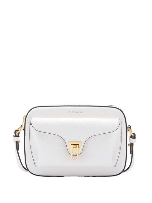 COCCINELLE BEAT SOFT Petit sac à bandoulière blanc brillant - Sacs pour Femme