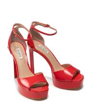 GUESS CAMPIONARIO - ALDEN2 D&Eacute;COLLET&Eacute; ROUGE - Chaussures Femme - 1