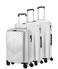 R RONCATO HEXA Lot de 3 chariots : cabine + moyen + grand blanche - Ensemble Valises - 1