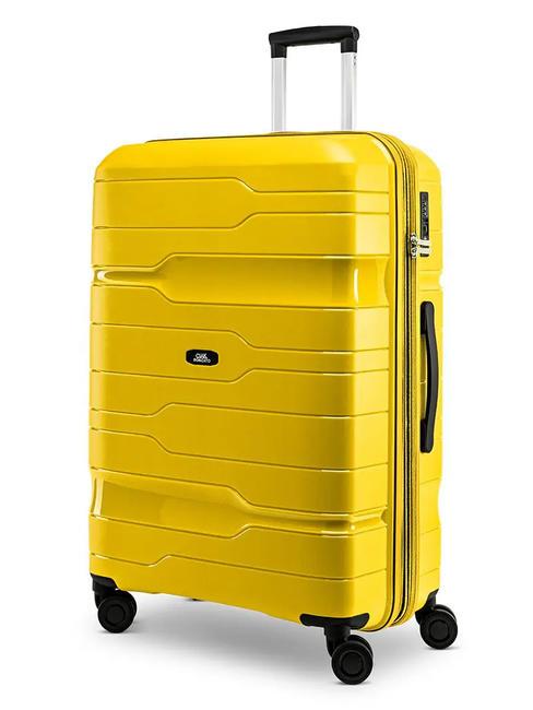 CIAK RONCATO DISCOVERY Chariot de grande taille, extensible jaune - Valises Rigides