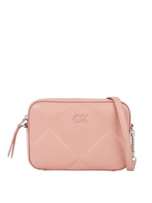 CALVIN KLEIN RE-LOCK QUILT Sac photo à bandoulière rose cendrée - Sacs pour Femme