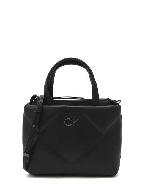 CALVIN KLEIN RE-LOCK QUILT Mini sac cabas avec bandoulière ck noir - Sacs pour Femme