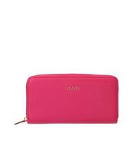 LIUJO CALIWEN Grand portefeuille zipp&eacute; fuchsia fonc&eacute; - Portefeuilles Femme - 1