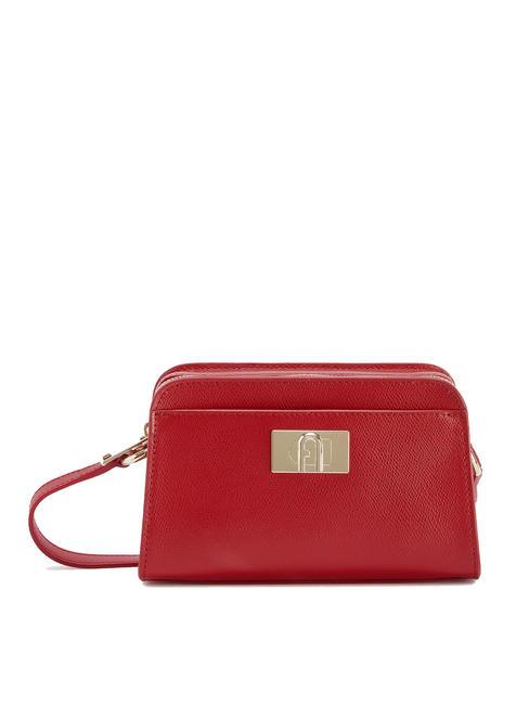 FURLA 1927 Petit sac porté épaule Ares en cuir Rouge vénitien - Sacs pour Femme