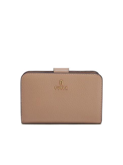 FURLA CAMELIA Portefeuille compact grège - Portefeuilles Femme