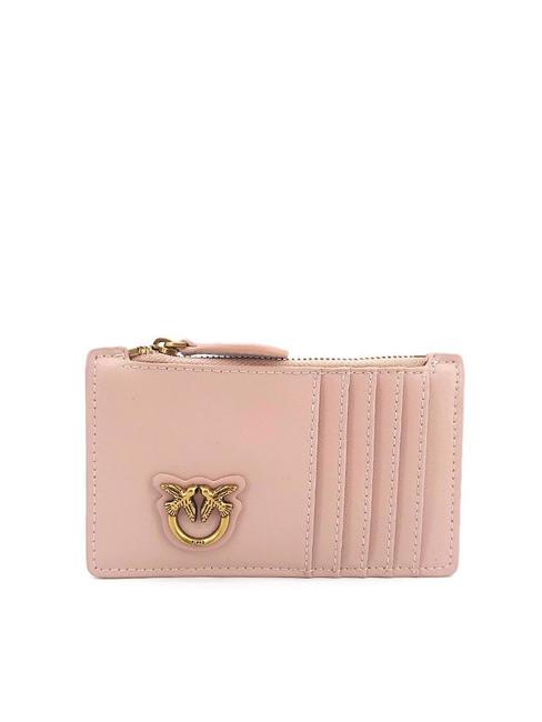 PINKO AIRONE Porte-cartes / Porte-monnaie poudre-or antique - Portefeuilles Femme