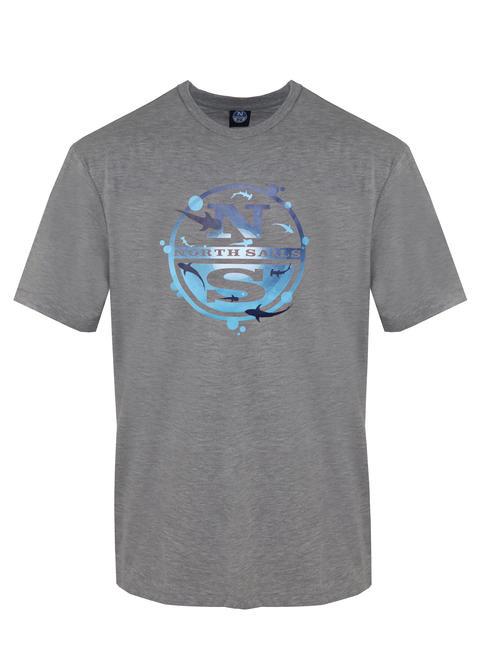 NORTH SAILS SEA LOGO T-shirt en cotton gris - T-shirt