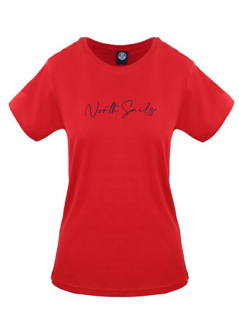 NORTH SAILS LOGO T-shirt en cotton rouge - T-shirt
