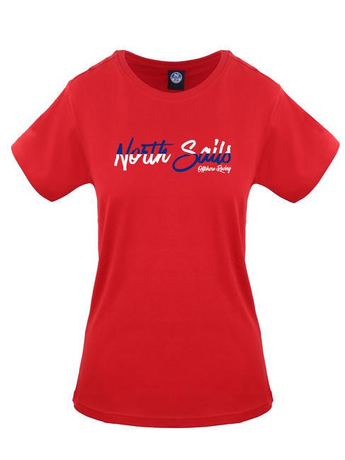NORTH SAILS N|S OFFSHORE RACING T-shirt en cotton rouge - T-shirt