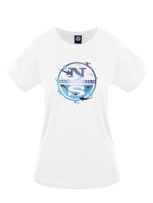 NORTH SAILS OCEAN LOGO T-shirt en cotton blanche - T-shirt