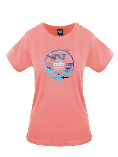 NORTH SAILS OCEAN LOGO T-shirt en cotton Rose - T-shirt