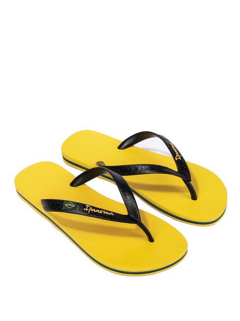 IPANEMA CLAS BRASIL II AD  Tongs jaune/noir - Chaussures Homme