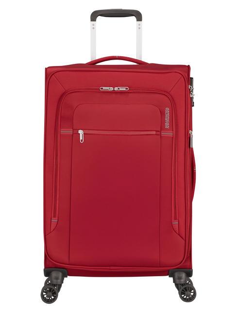 AMERICAN TOURISTER CROSSTRACK Chariot moyen 67/24 tsa exp rouge / gris - Valises Semi-rigides