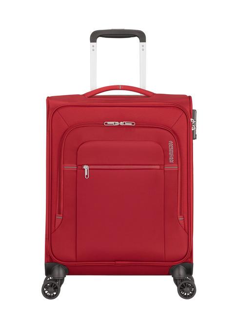 AMERICAN TOURISTER CROSSTRACK Chariot à bagages à main 55/20 tsa rouge / gris - Valises cabine