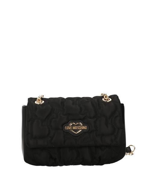 LOVE MOSCHINO PUFFY HEART  Sac porté épaule/croisé Noir - Sacs pour Femme