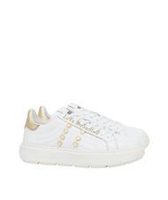 LOVE MOSCHINO BOLD 40 Baskets en cuir blanc/platine - Chaussures Femme - 1
