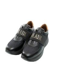 ALVIERO MARTINI PRIMA CLASSE GEO CLASSIC Baskets &agrave; plateforme avec empi&egrave;cement paillet&eacute; ner / gebei - Chaussures Femme - 1