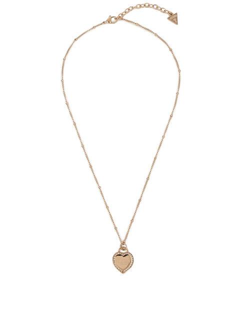 GUESS FINE HEART Collier avec charme OR ROSE - Colliers