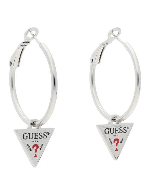 GUESS HULA HOOPS Boucles d'oreilles en acier ARGENT - Boucles d'oreilles