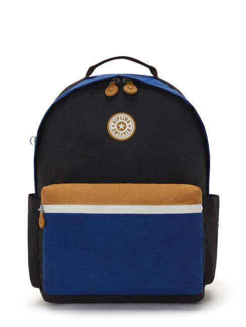 KIPLING DAMIEN M Sac à dos avec support pour ordinateur 13" duo bleu beige - Sacs à dos pour l'École & les Loisirs