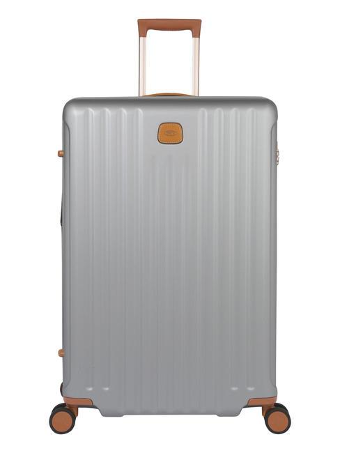 BRIC’S CAPRI Grand chariot avec port USB ARGENT - Valises Rigides