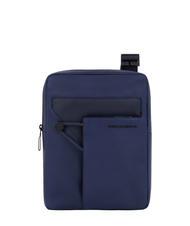 PIQUADRO AYE Sac iPad en cuir bleu - Sacs en Bandouli&egrave;res pour Homme - 1