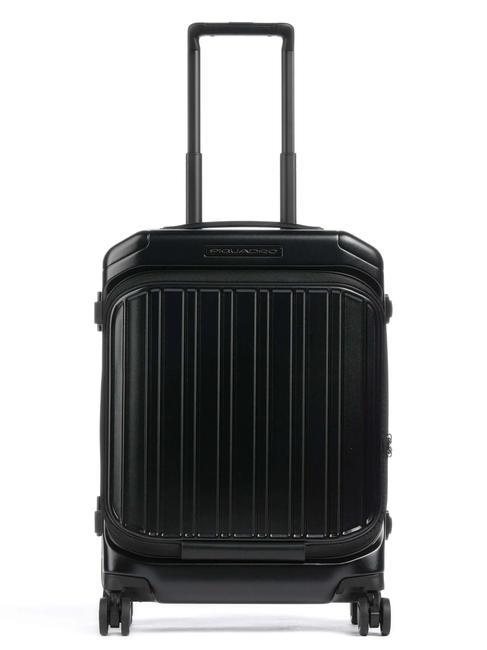 PIQUADRO PQ-LIGHT FAST-CHECK Chariot à bagages à main noir mat - Valises cabine