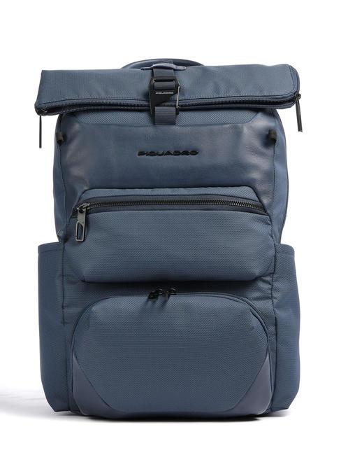 PIQUADRO GIO  Sac à dos RollTop pour PC 14" bleu - Sacs à dos pour ordinateur portable