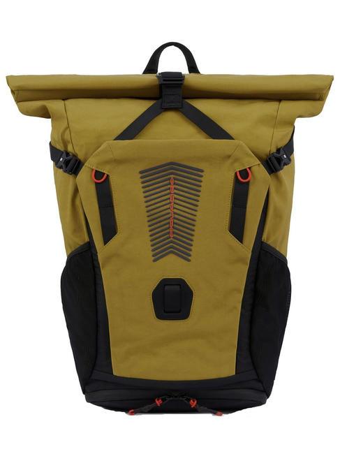 PIQUADRO INIA Sac à dos RollTop pour PC 15,6" jaune - Sacs à dos pour ordinateur portable