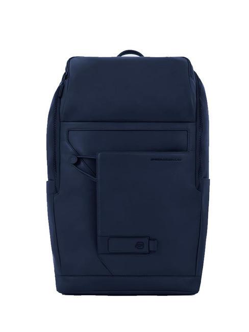 PIQUADRO AYE  Sac à dos pour ordinateur portable 15,6", en cuir bleu - Sacs à dos pour ordinateur portable