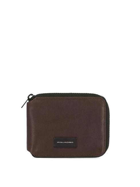 PIQUADRO HARPER  Mini portefeuille en cuir MORO - Portefeuilles Homme