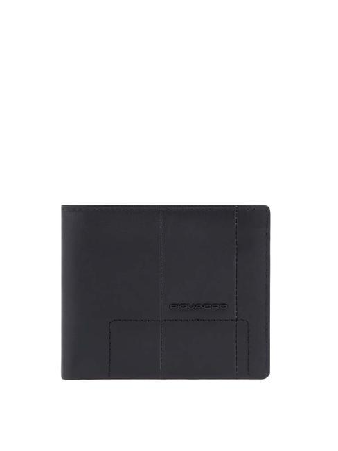 PIQUADRO FINN Porte-feuille en cuire Noir - Portefeuilles Homme