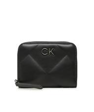 CALVIN KLEIN RE-LOCK QUILT Portefeuille moyen zipp&eacute; autour cknoir - Portefeuilles Femme - 1