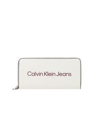 CALVIN KLEIN LETTERING LOGO   Ivoire - Portefeuilles Femme - 1