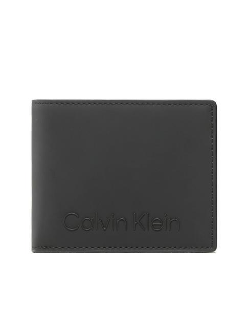 CALVIN KLEIN RUBBERIZED Portefeuille avec porte-monnaie cknoir - Portefeuilles Homme