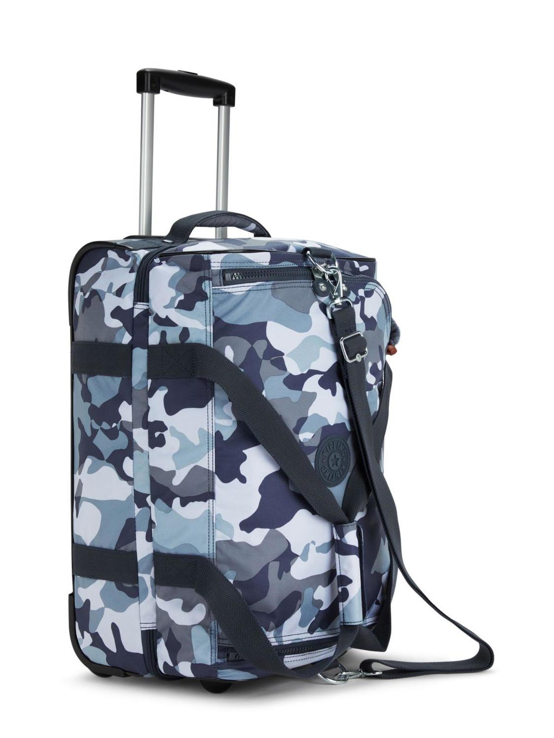 Kipling Teagan S Sac De Bagage Main Trolley Gris Camouflage