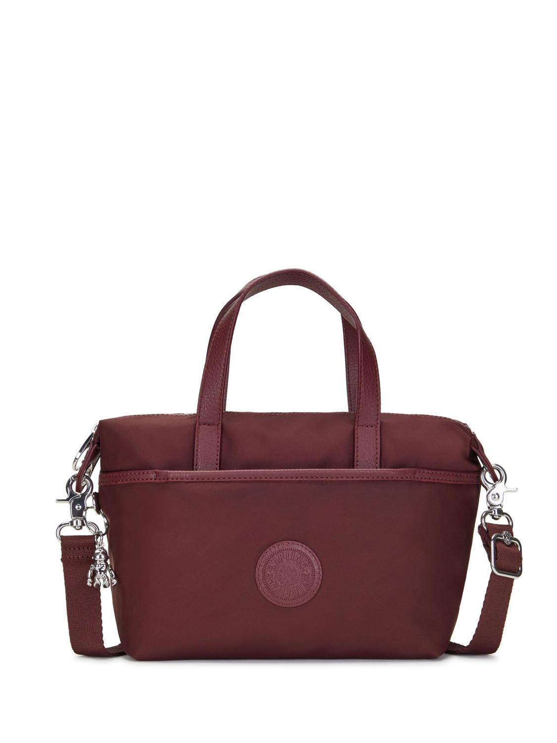 Kipling Kala Compact Sac A Main Avec Bandouliere Aubergine Profonde Achetez A Prix Outlet