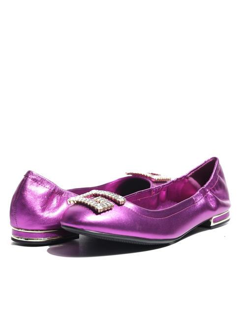 GUESS MICKLE Ballerines en cuir fuchsia - Chaussures Femme